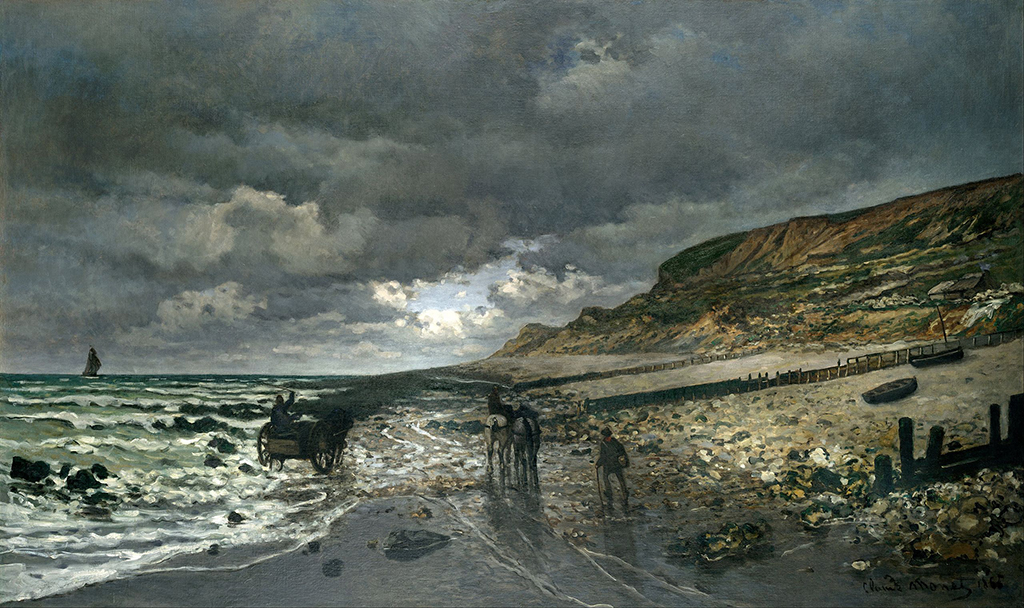 La Pointe de la Heve at Low Tide Claude Monet